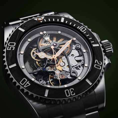 skeleton rolex submariner